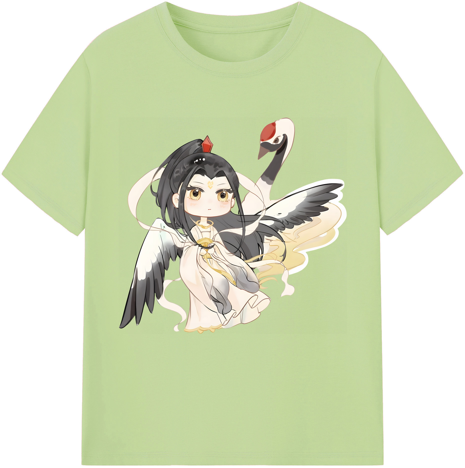 （画像用） Ne Zha 2 ナタ 魔童の大暴れ 綿100％半袖Tシャツ（フロントプリント）
